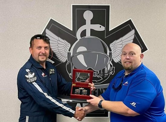 Air Evac Lifeteam Pilot Celebrates Career Milestone