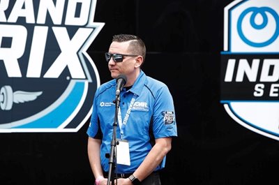 AMR Paramedic Honored During NTT INDYCAR GMR Grand Prix Race at Indianapolis Motor Speedway